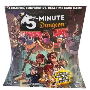Spin Master 5 Minute Dungeon Coop. Card Game 2-5 Players Ages 8+ New Sealed